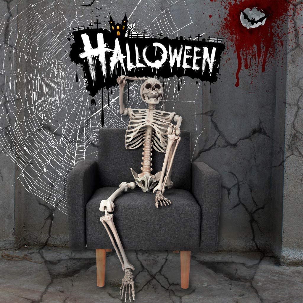5.4ft Full Body Skeleton with Movable Joints N3469