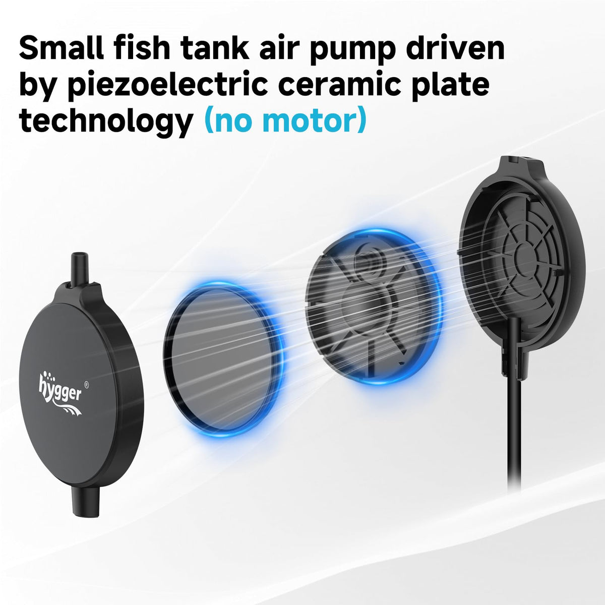 1.5 Watt Mini Aquarium Air Pump with Air Stone Tubing H96622