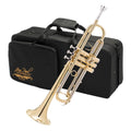 Bb Trumpet with Yellow Brass Bell and Stainless Steel Valves E17698