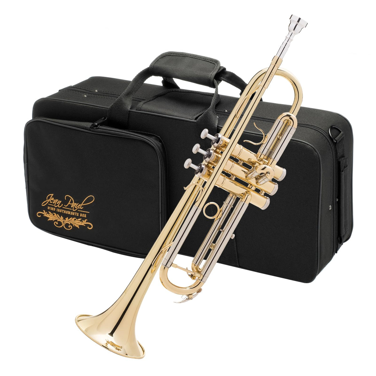 Bb Trumpet with Yellow Brass Bell and Stainless Steel Valves E17698