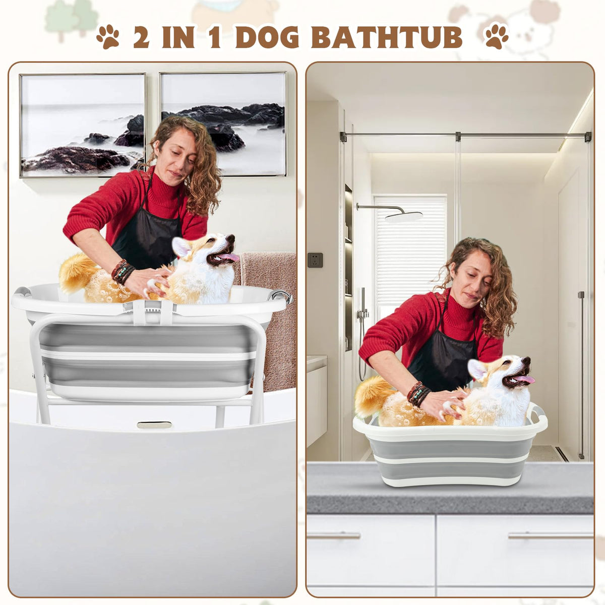 Elevated Dog Bathtub U4091
