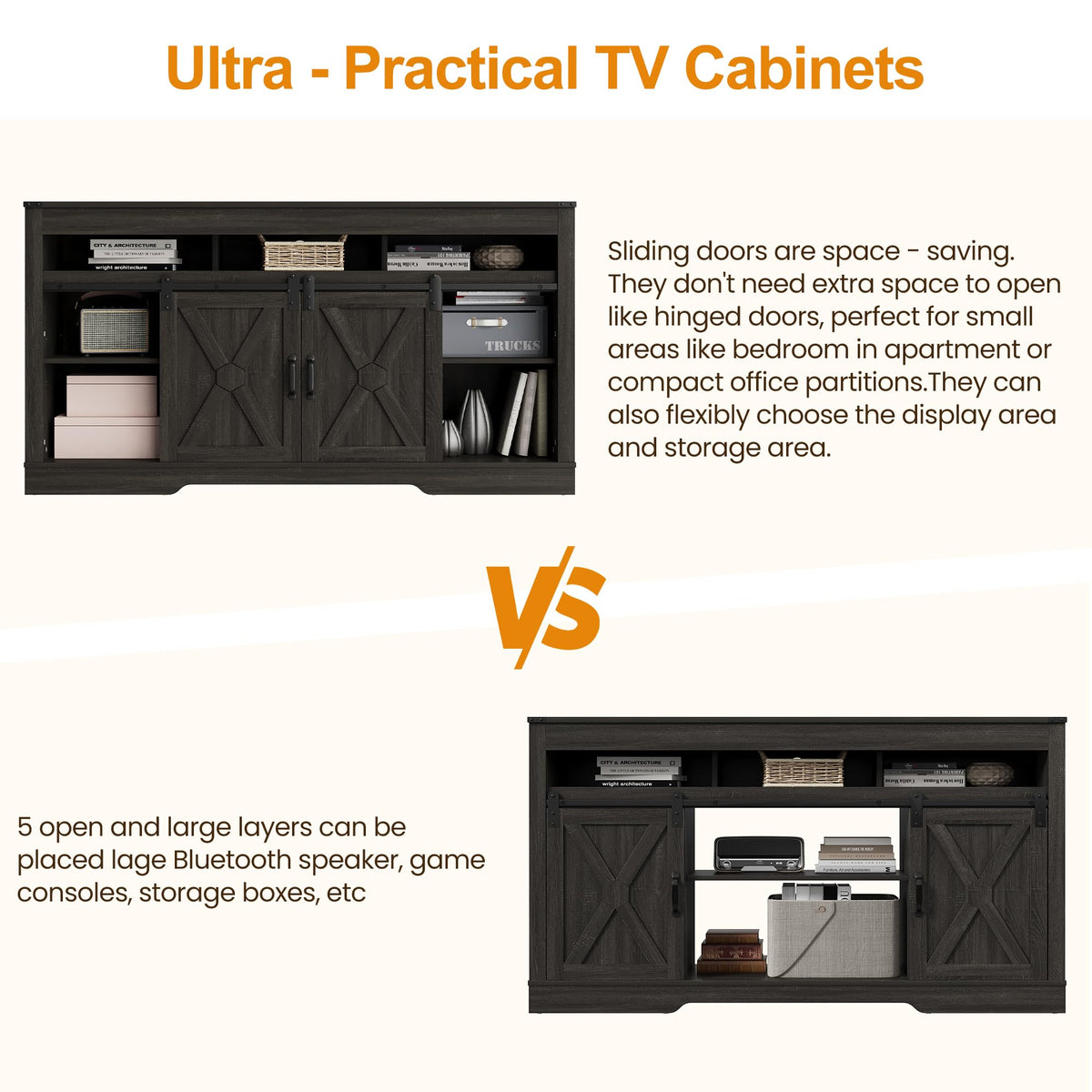 TV Stand for 65+ Inch TV C8239