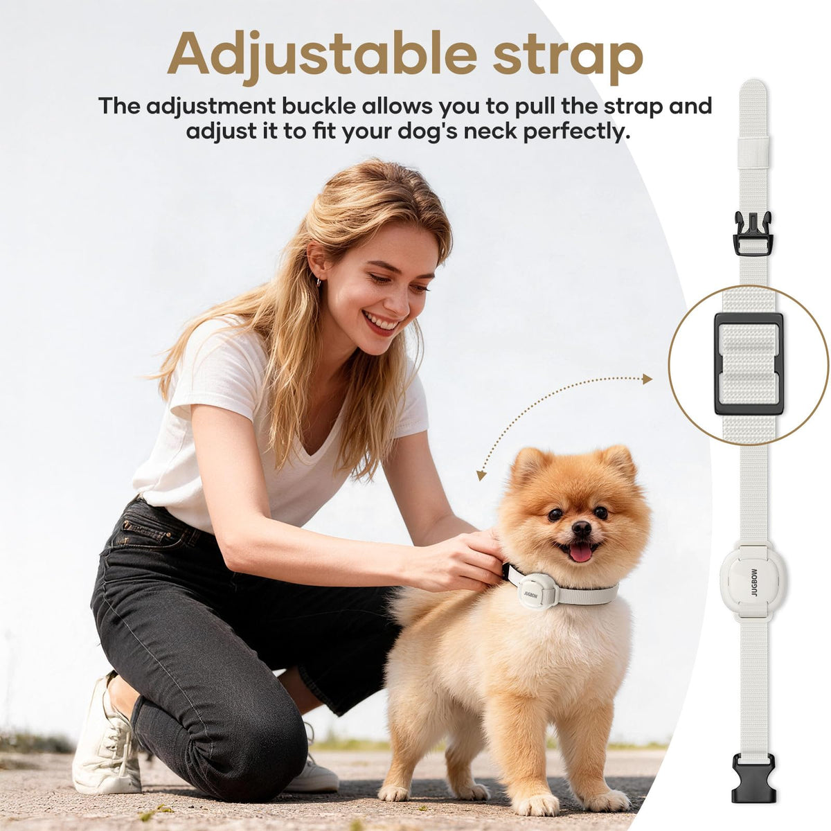 White 4200FT Range Dog Shock Collar I98216