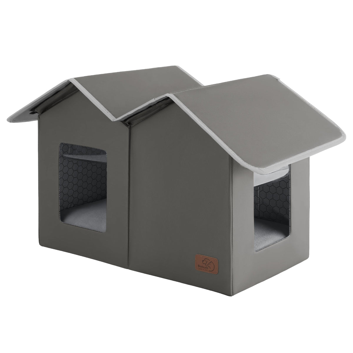 Weatherproof Outdoor Cat House with Raised Base L81380