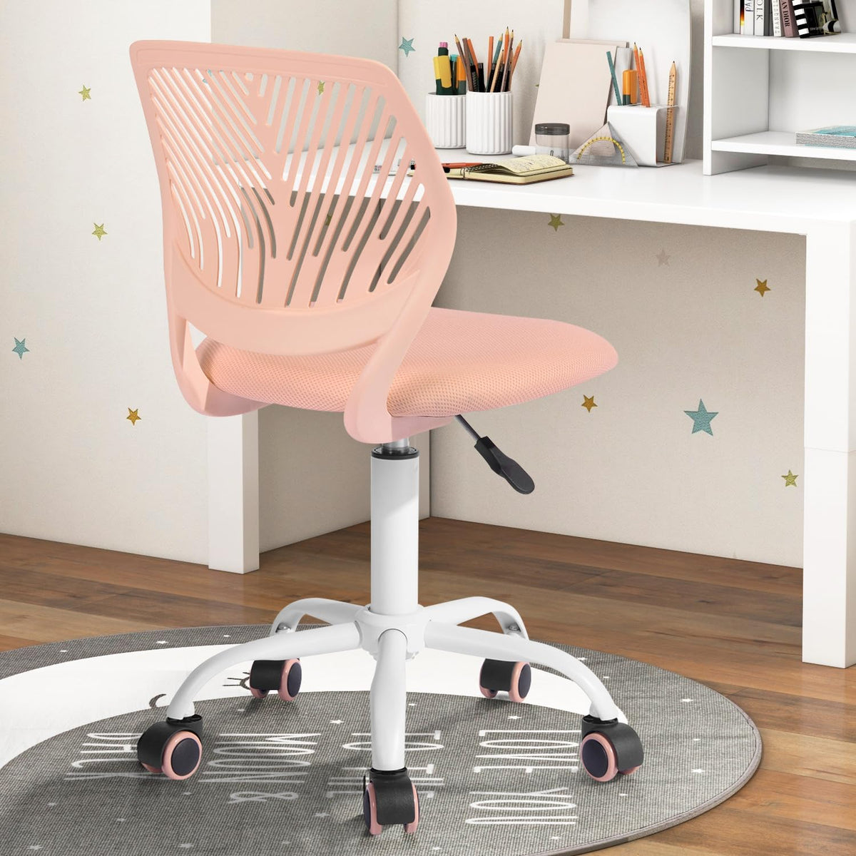 Armless Adjustable Swivel Mesh Task Chair Q479