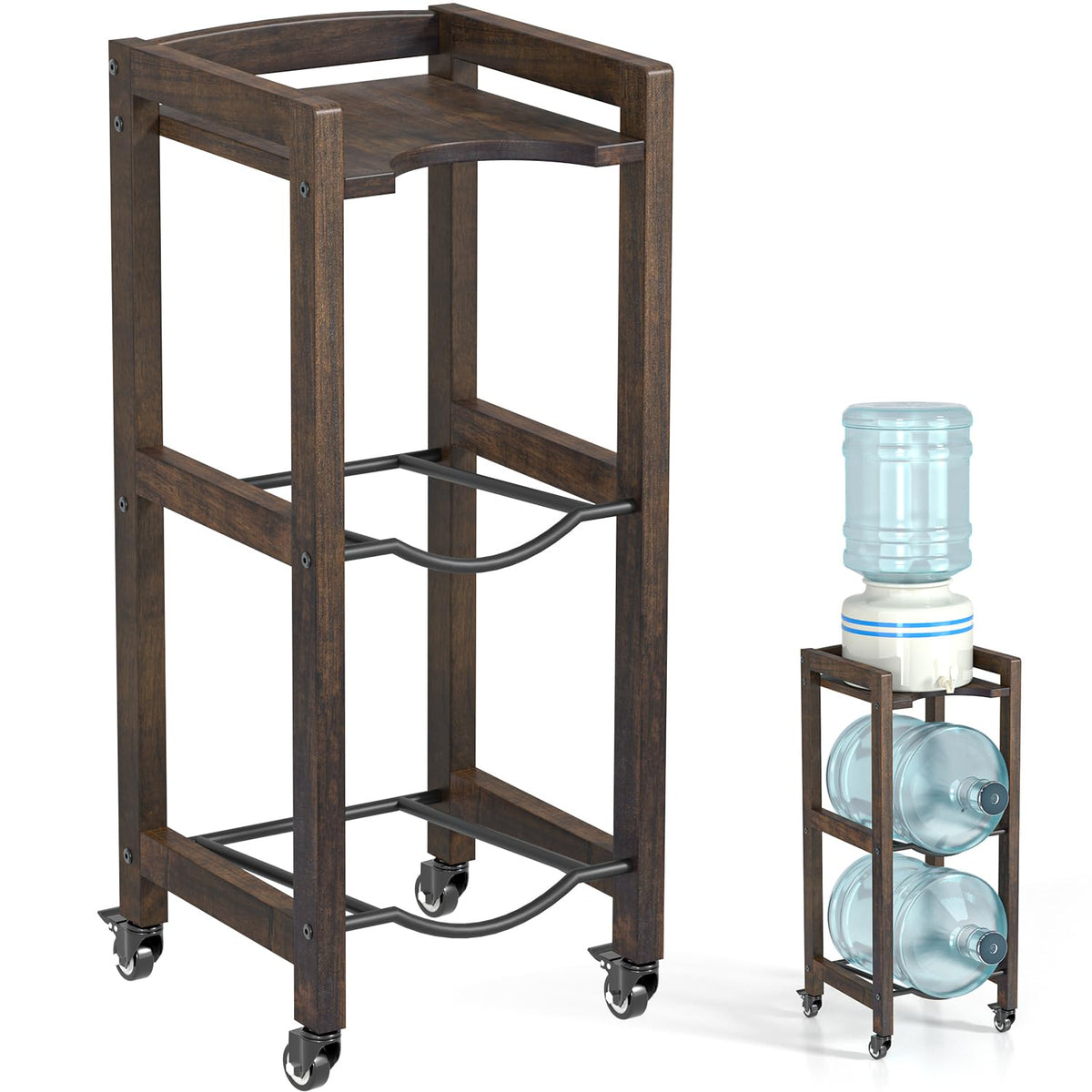 5 Gallon Water Jug Holder 3-Tier Wooden X31084