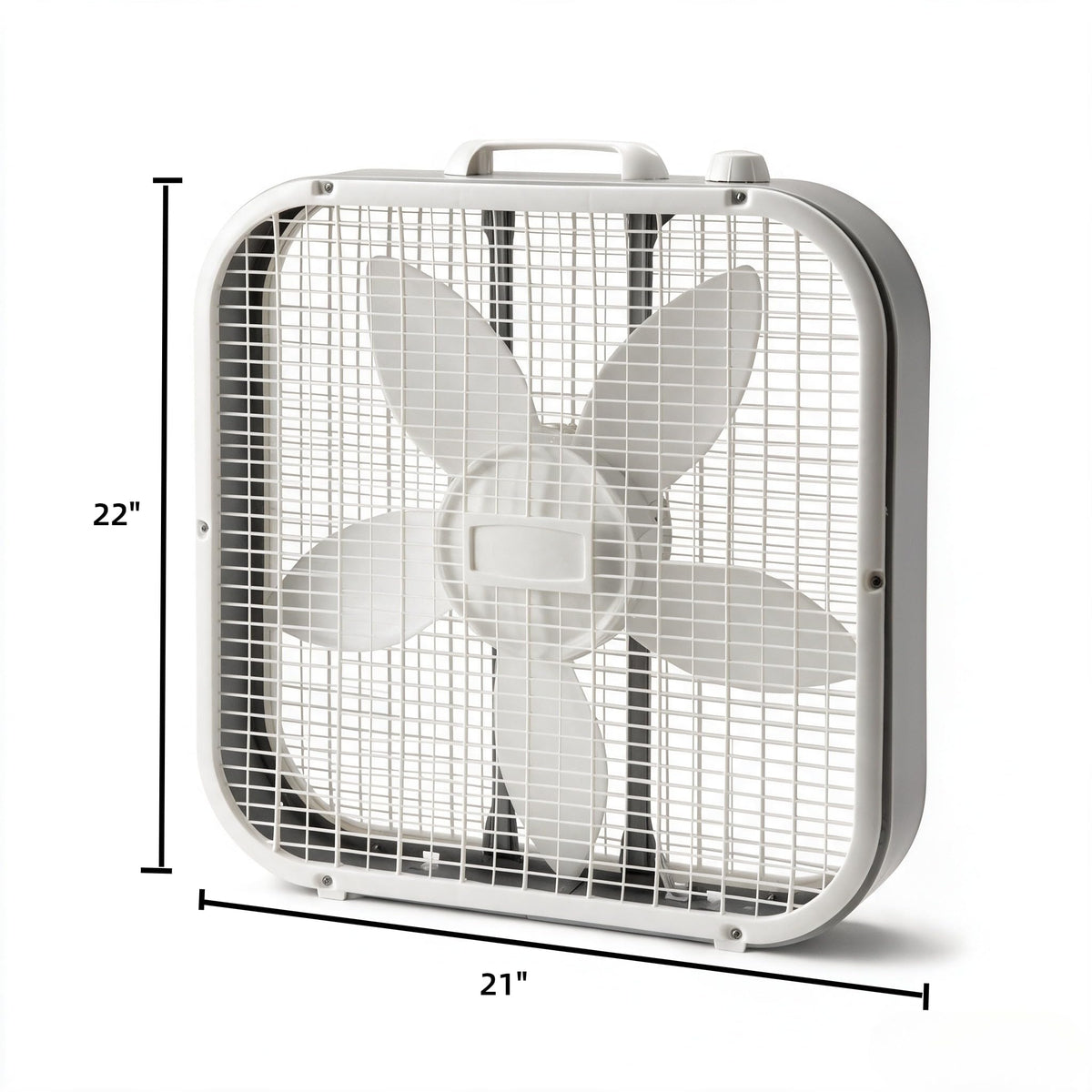 White 3-Speed Box Fan E1510