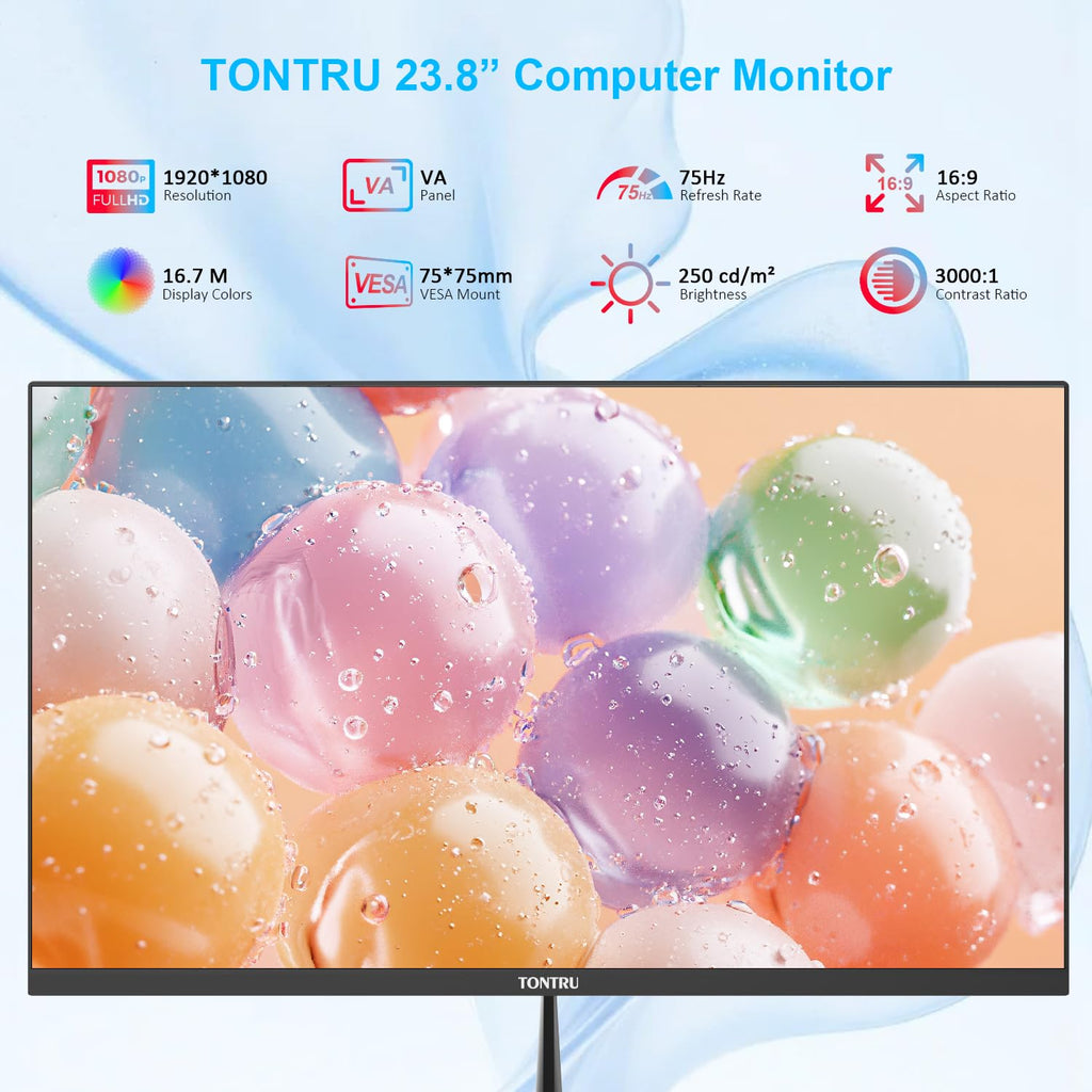 23.8 inch Full HD VA Monitor 75Hz Black V978661