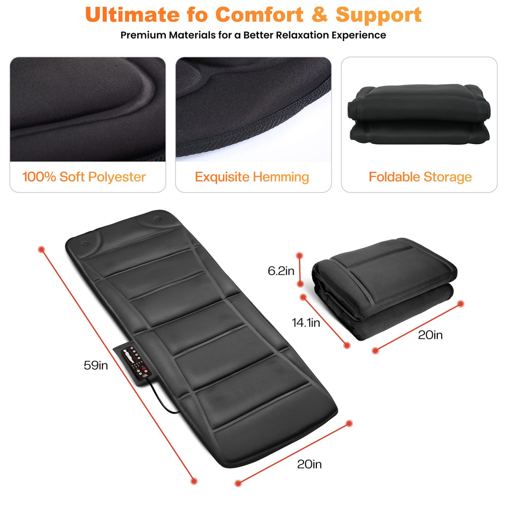 Full Body Massage Mat with Heat B8482