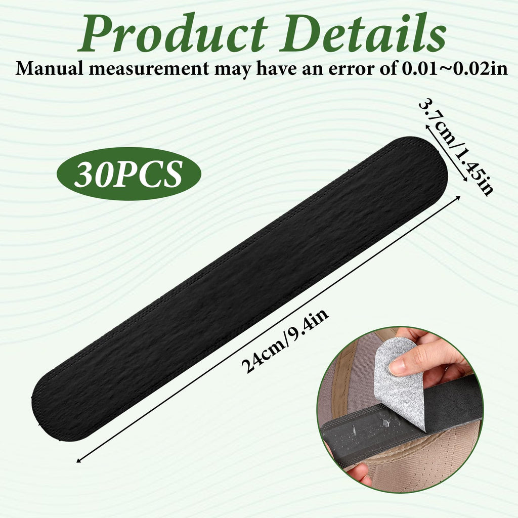 30 Pcs Disposable Hat Sweat Liner Sweatband Inserts Q2725