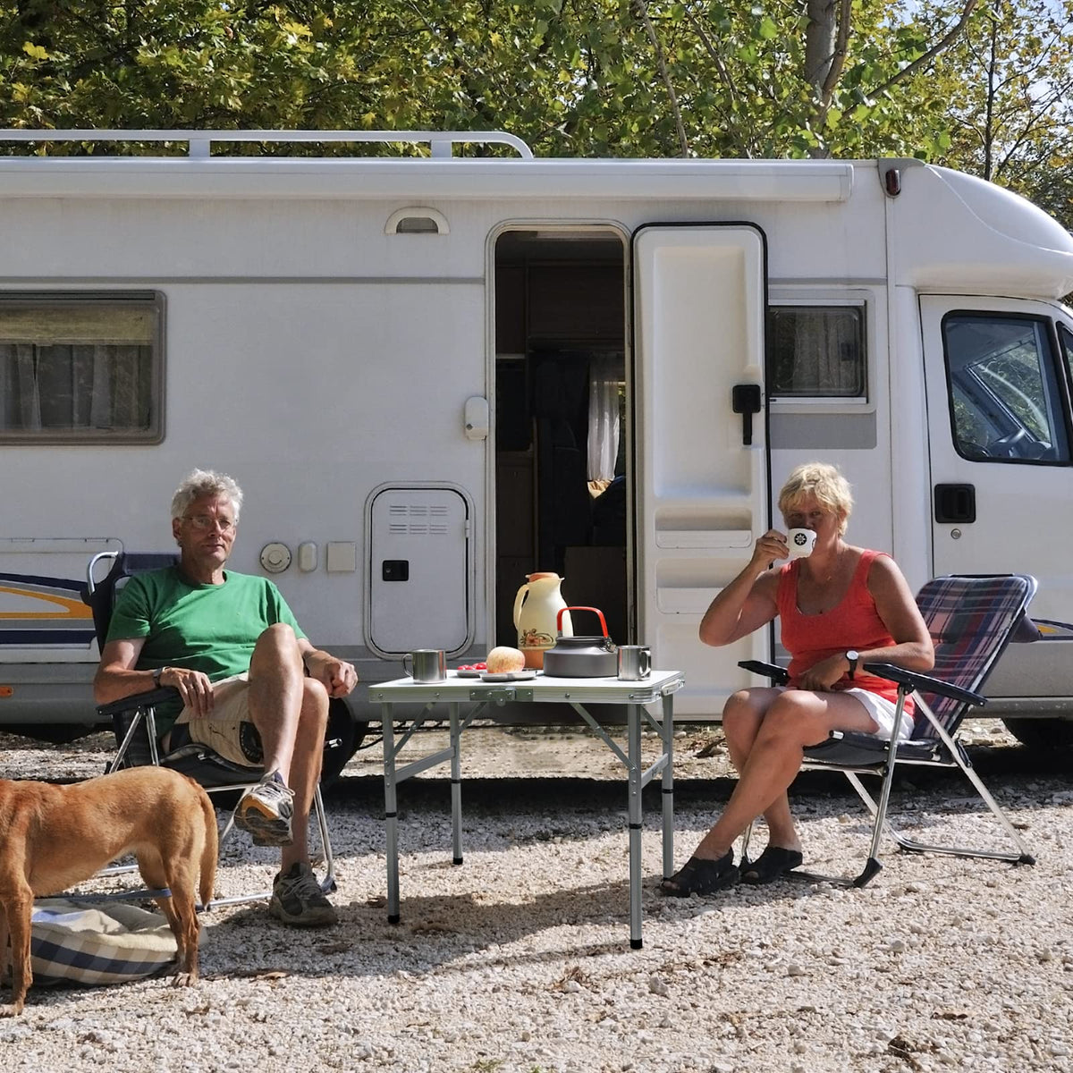 Folding Camping Table with Adjustable Legs L926931