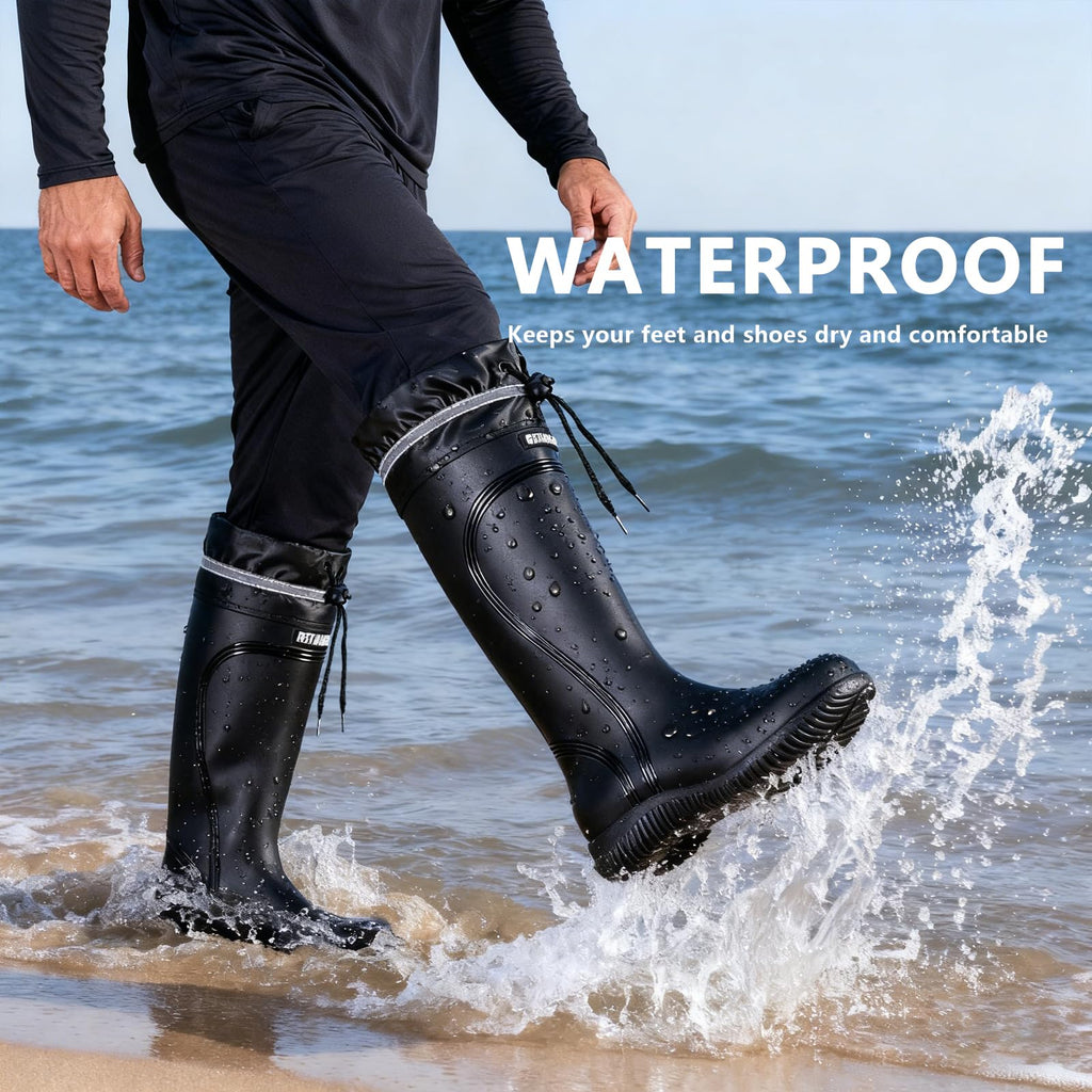 Waterproof Knee High Rubber Rain Boots B419177