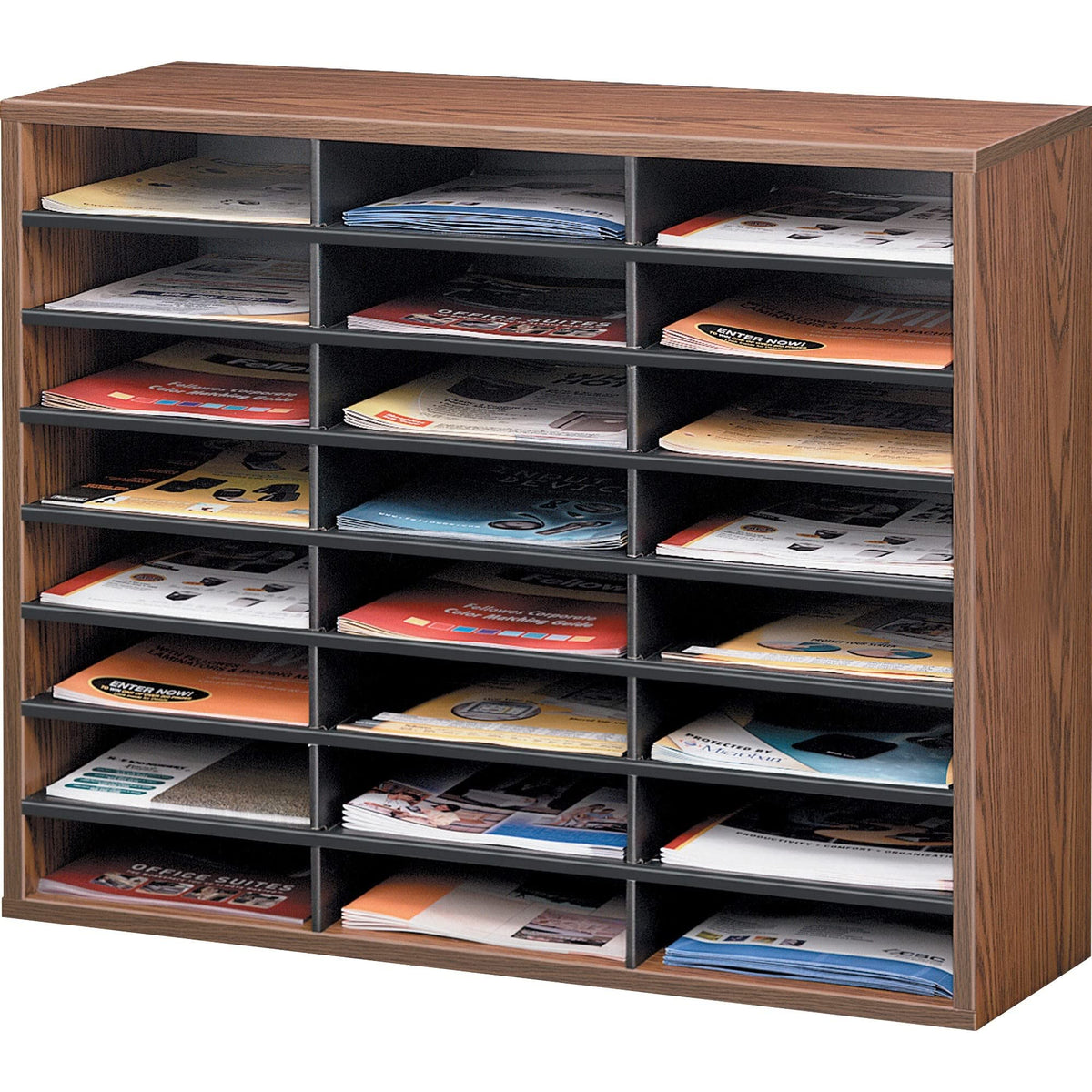 24-Compartment Letter Size Literature Organizer V4585
