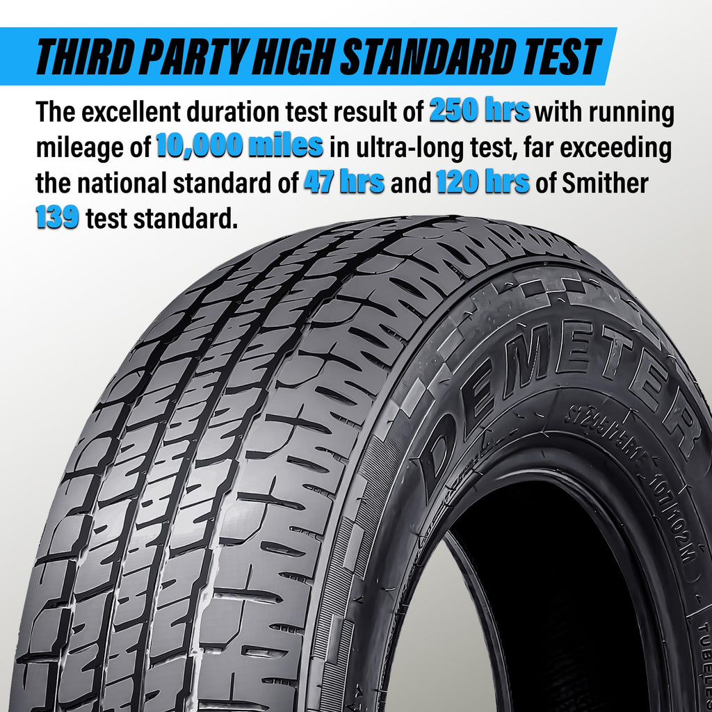 4 Radial Trailer Tires 205/75R15 8 Ply C449885