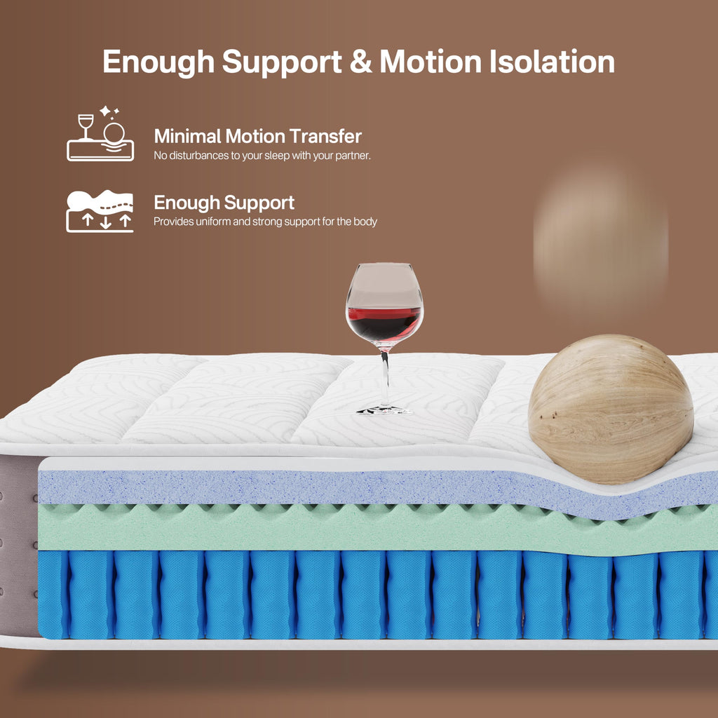 8 Inch Medium Firm Twin XL Hybrid Mattress N8940