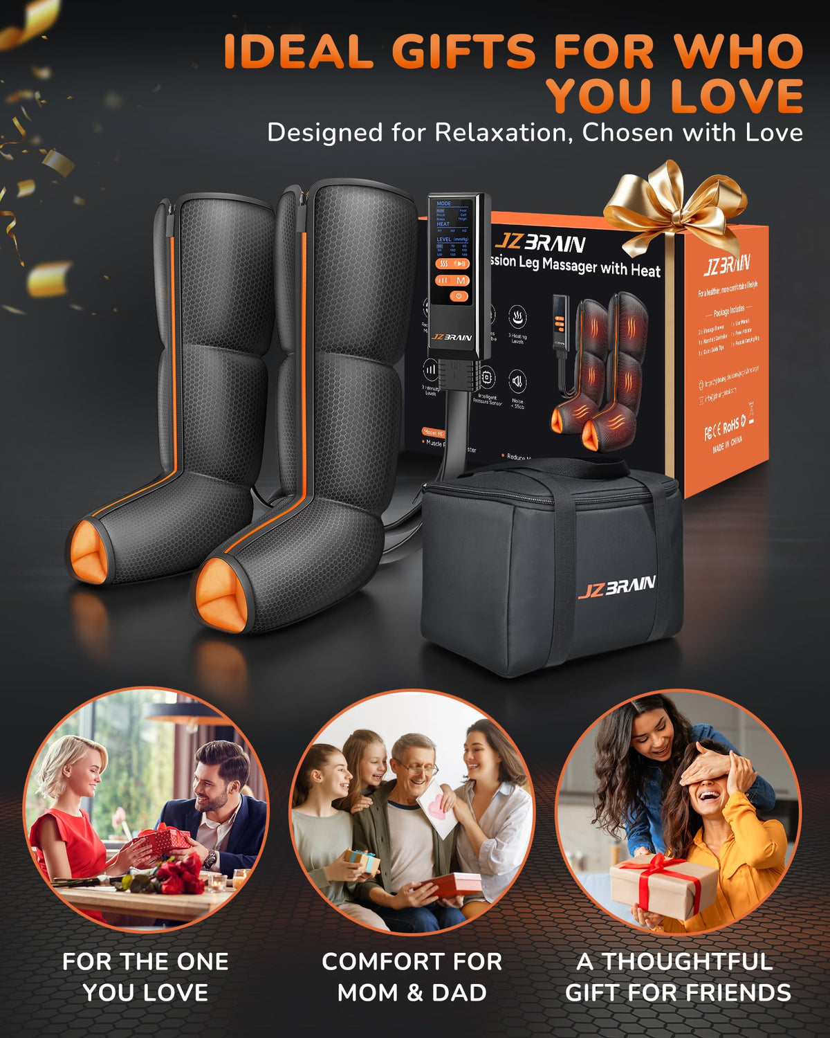 Leg Compression Massager with Heat F43383