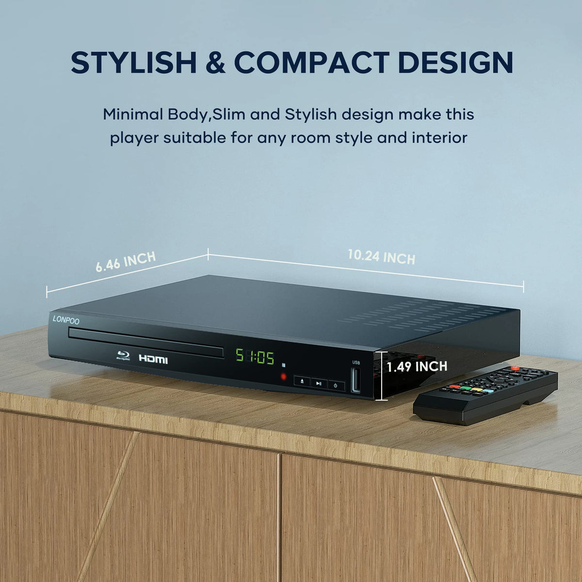 Full HD DVD Player HDMI with Dolby Digital TrueHD/DTS J43009