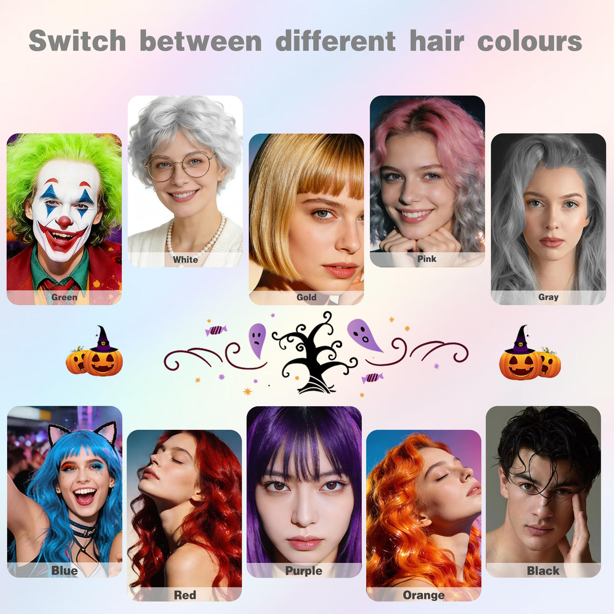 White Temporary Hair Color Spray 150ml K785679