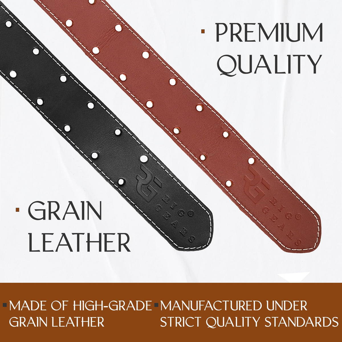Leather Tool Belt 3 Inch 34" to 49" Q629788
