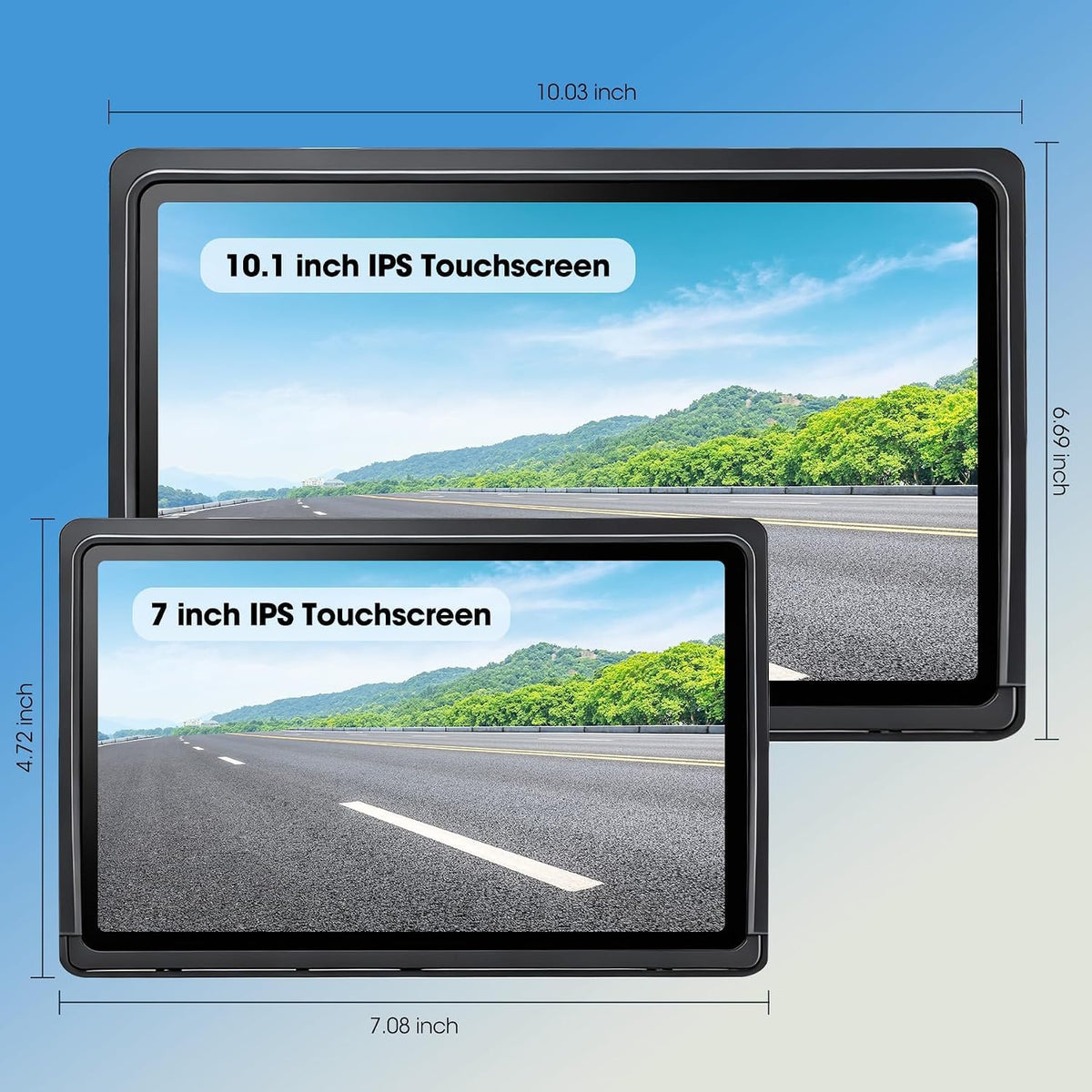 7" Wireless Backup Camera System with DVR Split Screen Monitor E276143