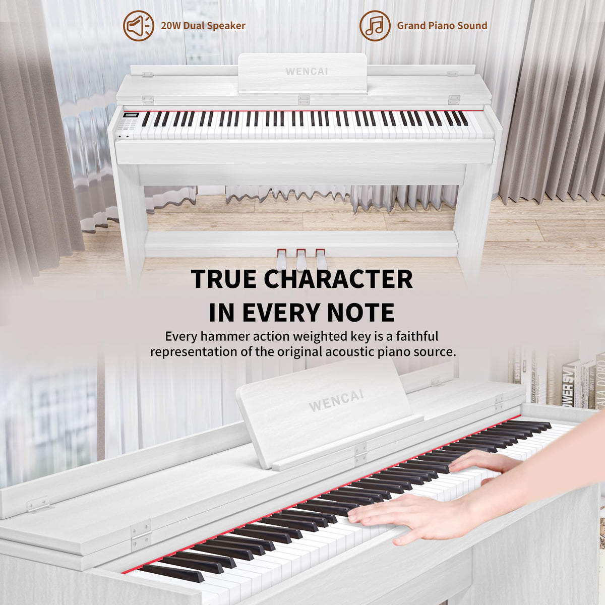 88 Key Fully Weighted Digital Piano Y82345