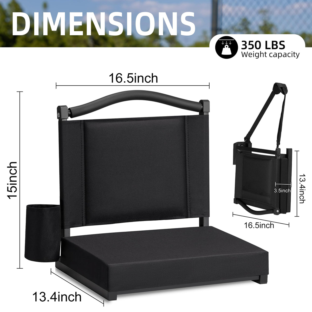 Stadium Seats with Back Support and Cushion U499
