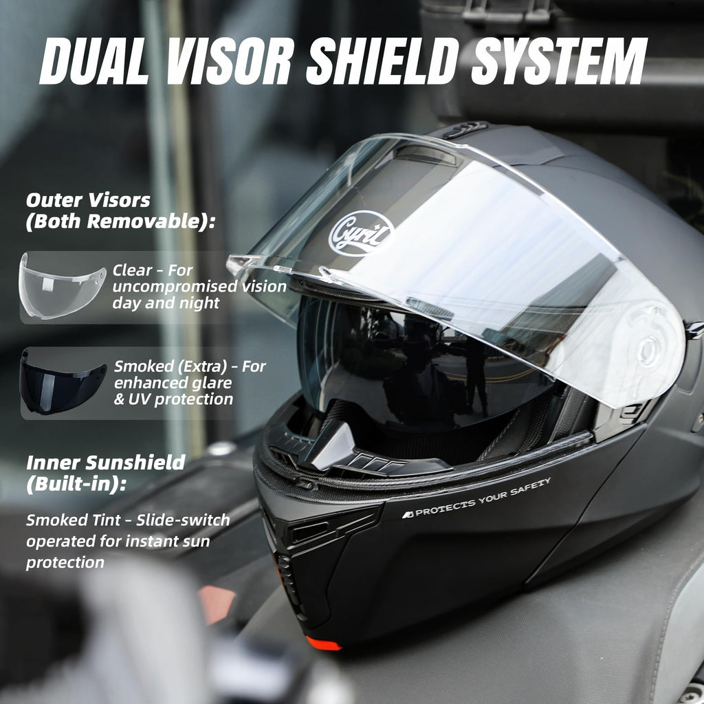 Modular Motorcycle Helmet DOT Approved M59443