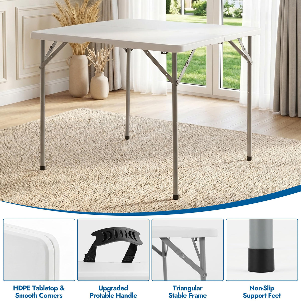 34Inch Square Folding Card Table S499