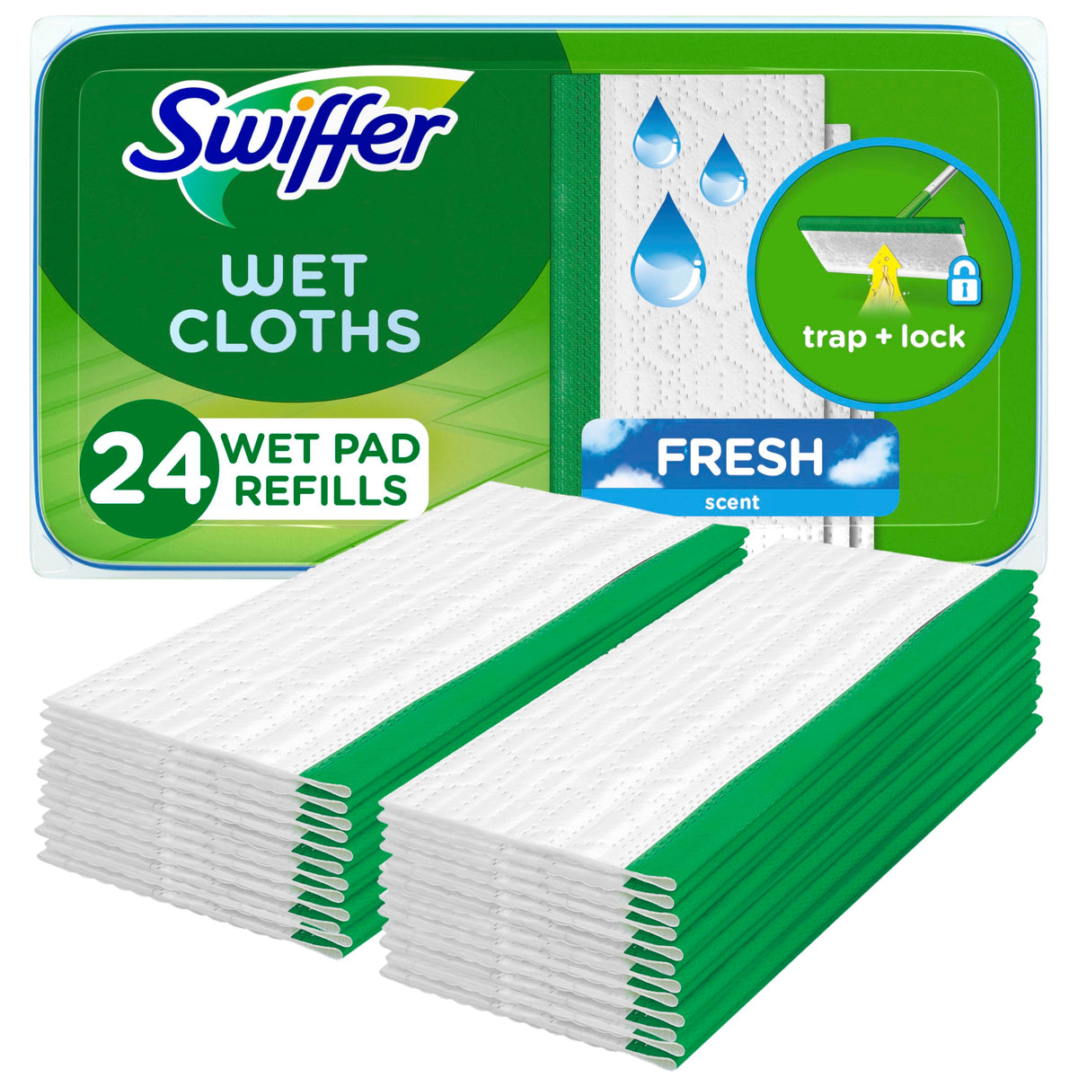 Wet Pads Refill Floor Cleaner 24ct Y2083