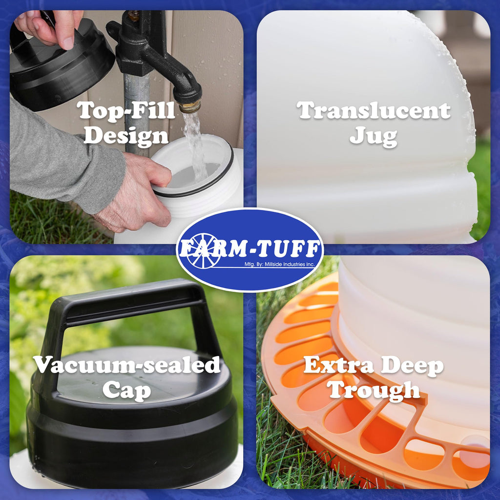 3 Gallon BPA-Free Plastic Poultry Waterer Y87307