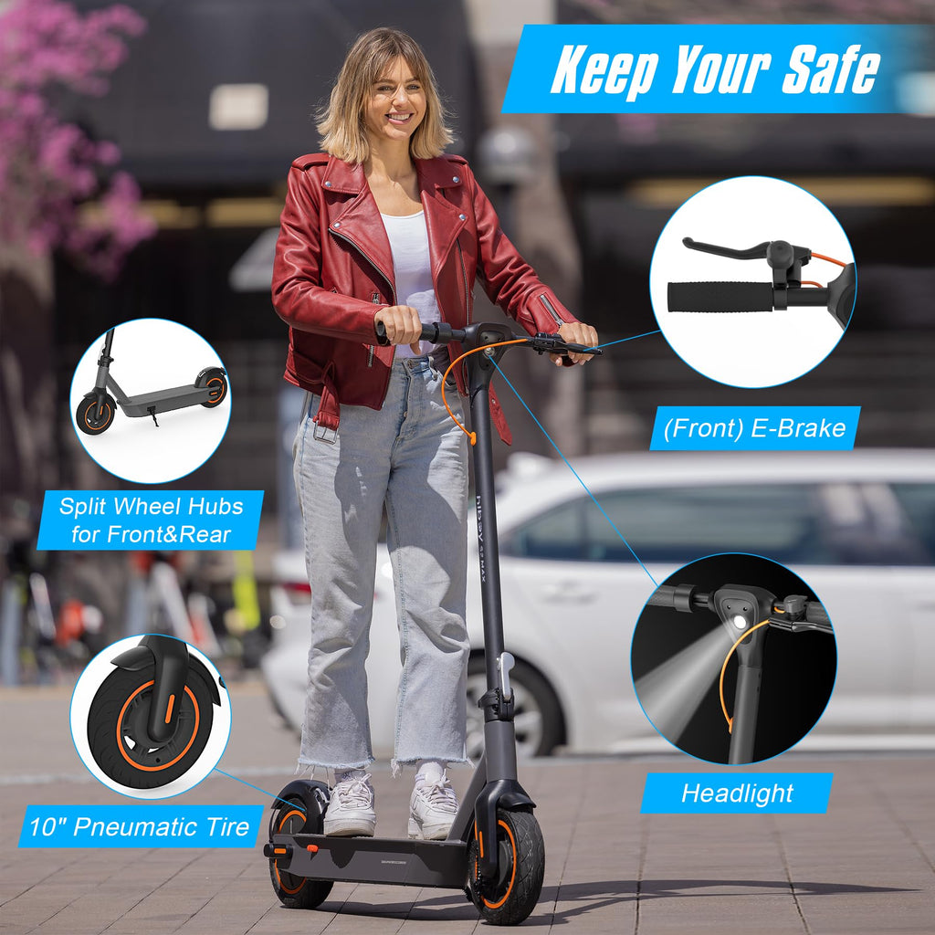 Adult Electric Scooter, 500W Motor, 40.4 Miles Long Range A225913