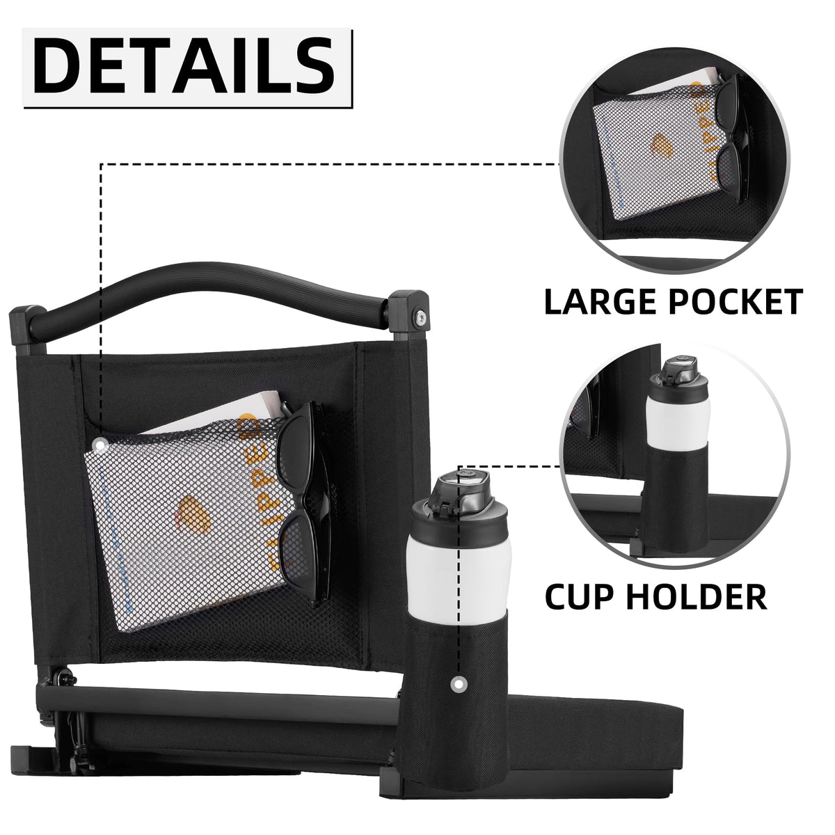 Stadium Seats with Back Support and Cushion U499