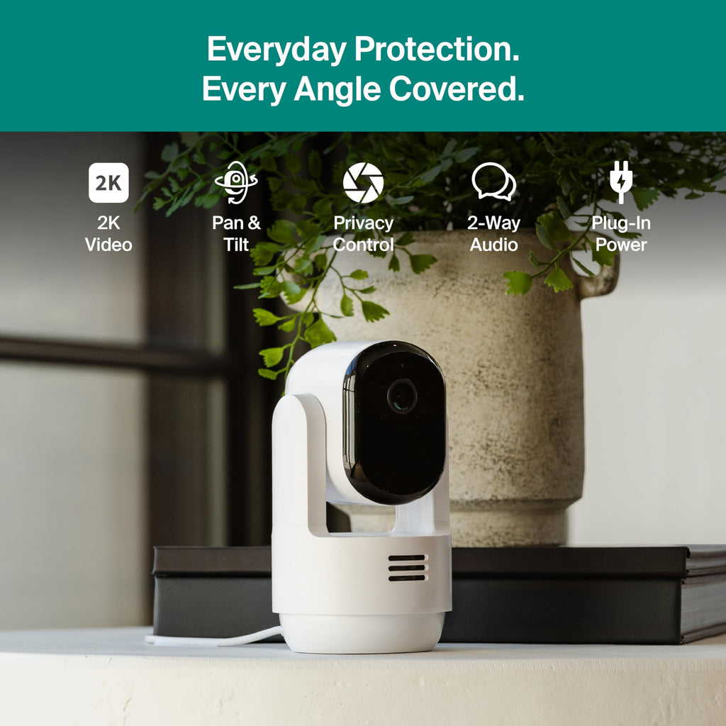 Indoor Pan Tilt Zoom Security Camera 2K Wired 2-Cam D231
