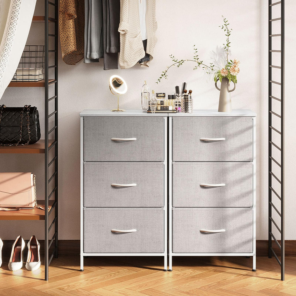 Light Grey 3 Drawer Dresser A140529