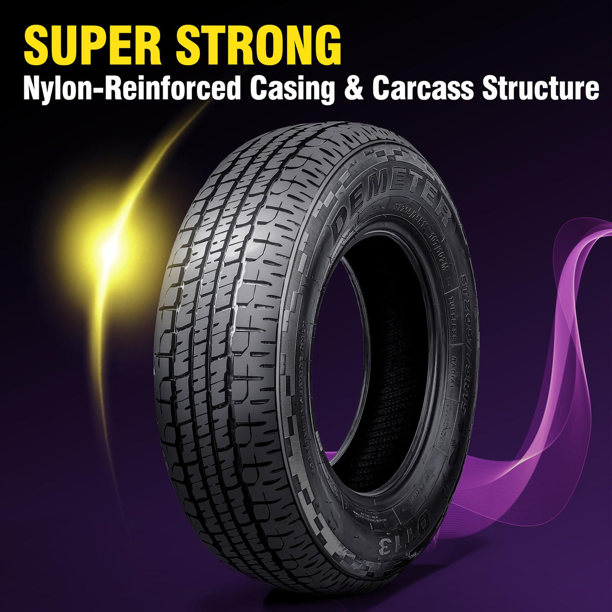 4 Radial Trailer Tires 205/75R15 8 Ply C449885