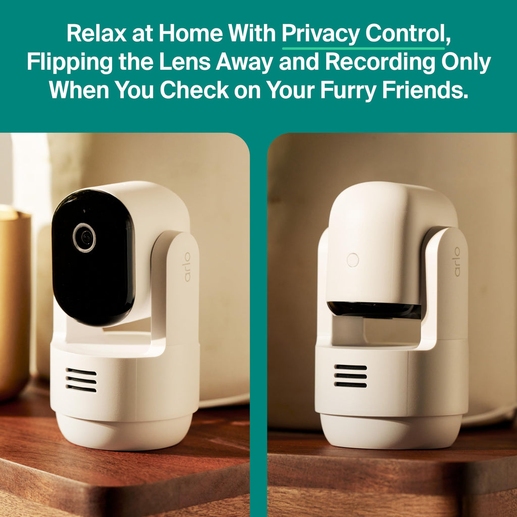 Indoor Pan Tilt Zoom Security Camera 2K Wired 2-Cam D231