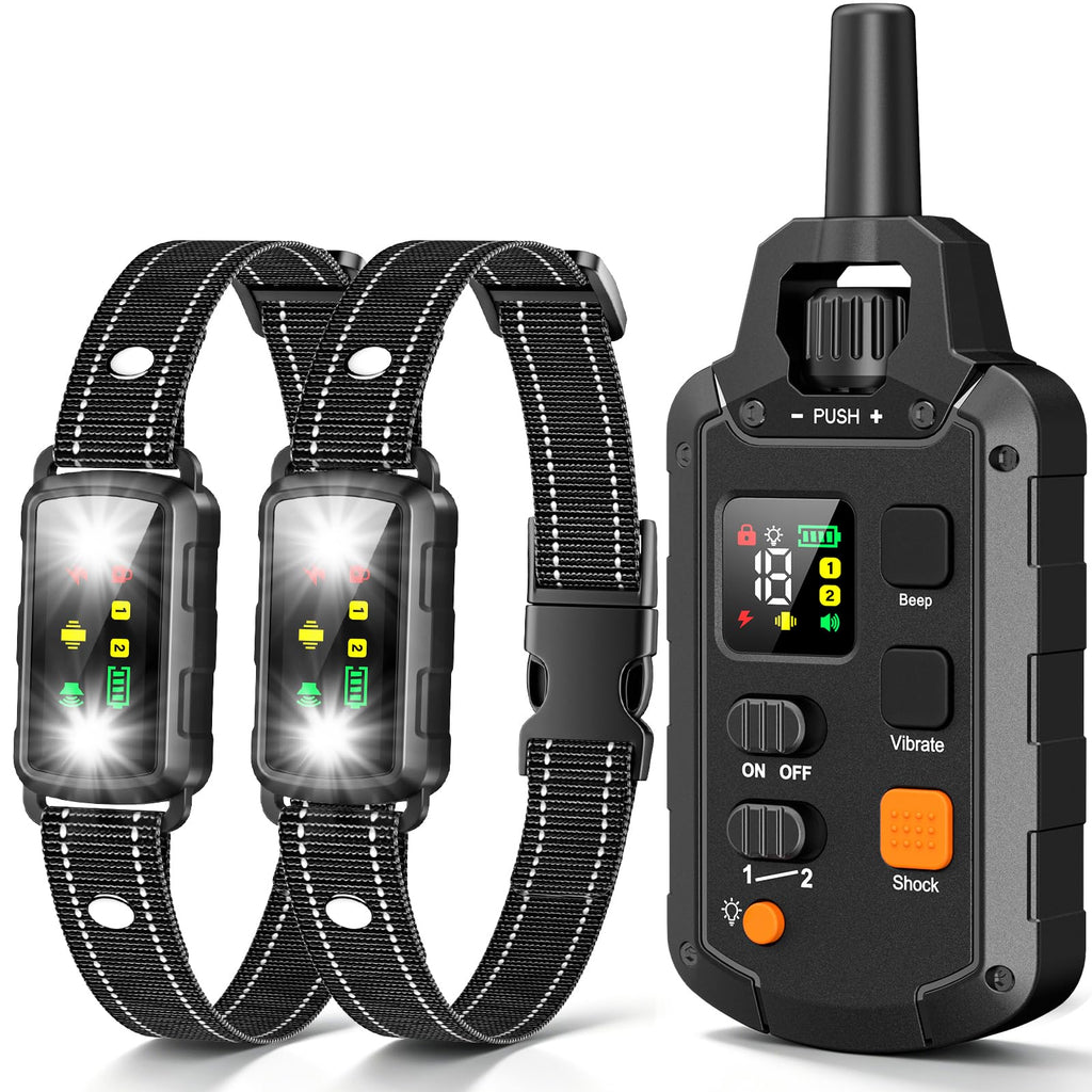 2 Dogs Waterproof Dog Training Collar with Remote G239154