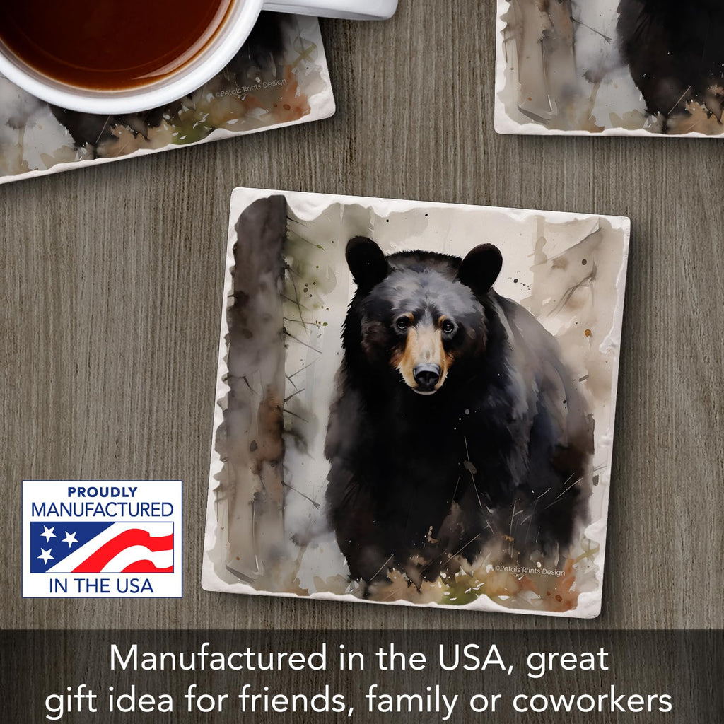 Absorbent Stone Coasters, Set of 4 P831