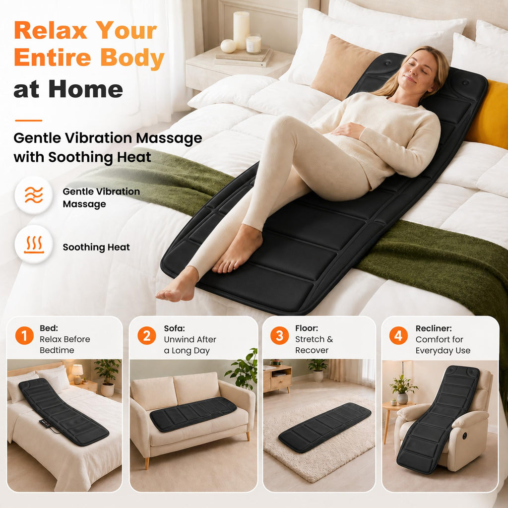 Full Body Massage Mat with Heat B8482