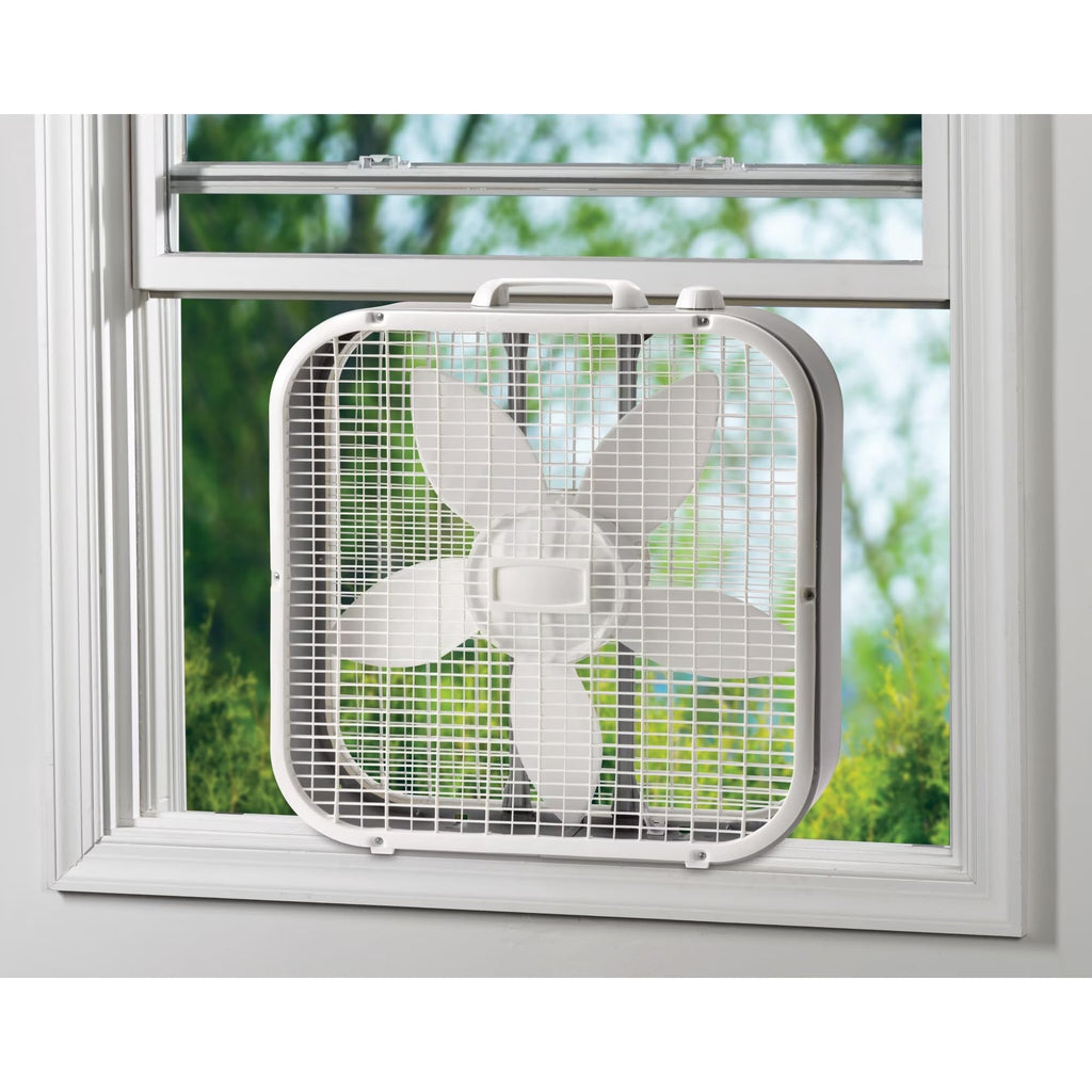 White 3-Speed Box Fan E1510
