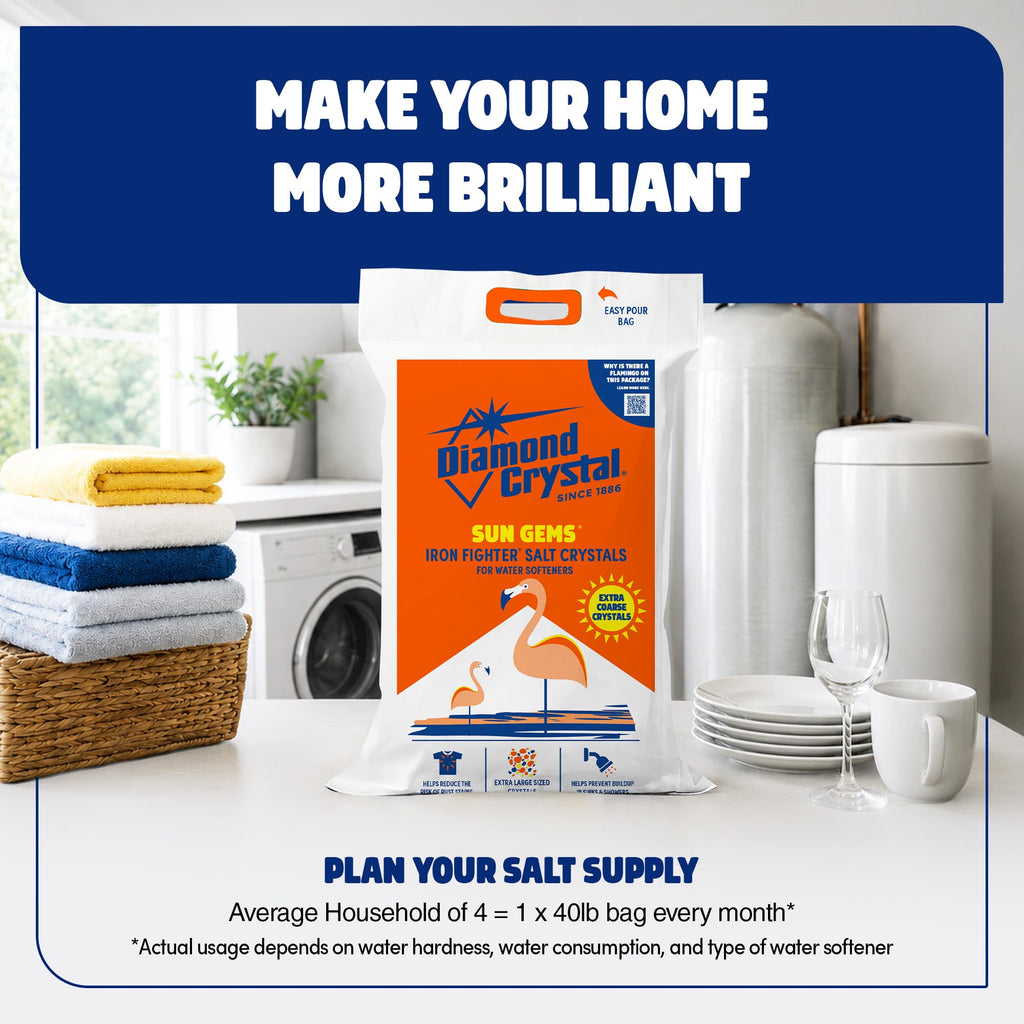 Water Softener Salt Crystals, 40 lbs V50643