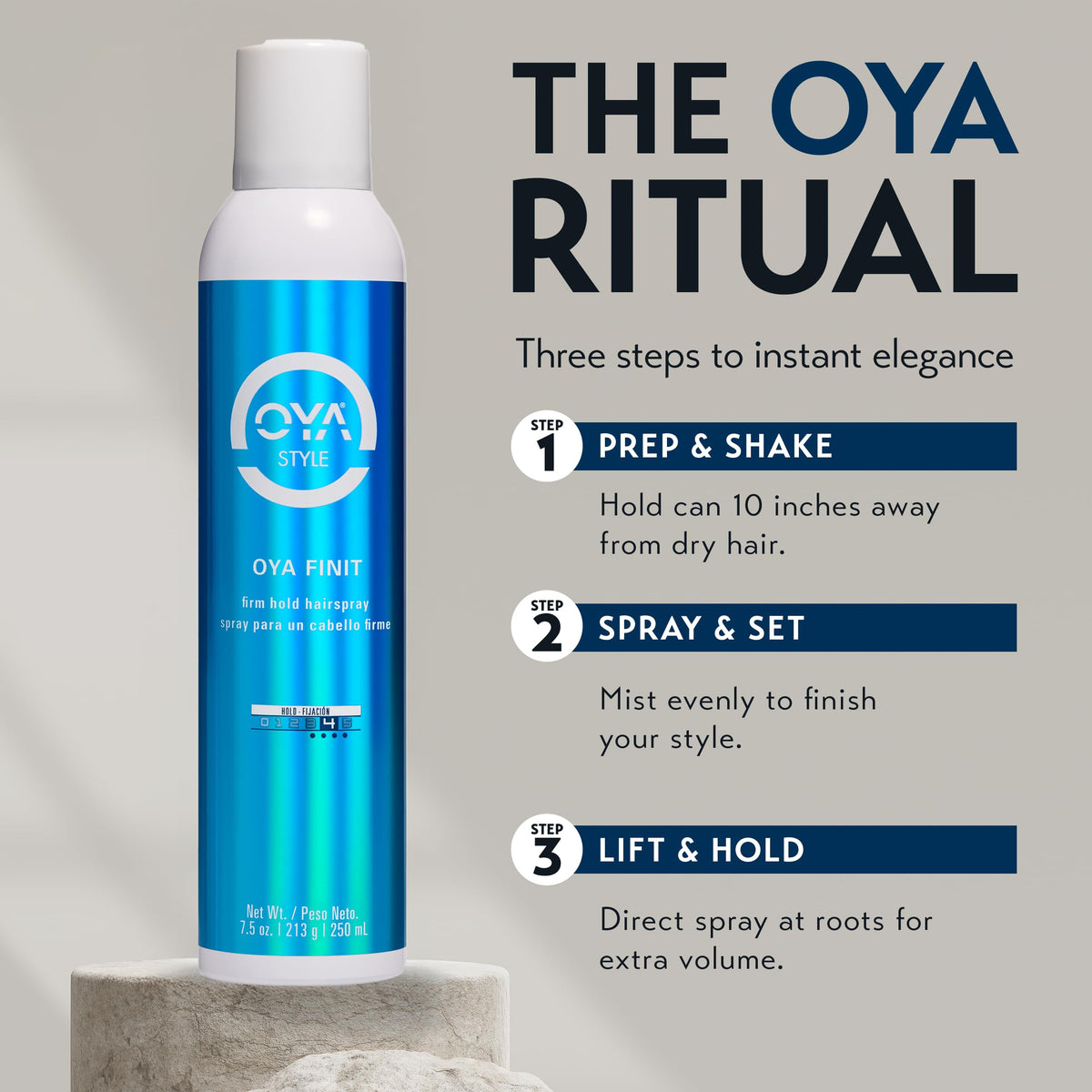 Quick-Dry Extra Hold Hairspray 250ml Z639
