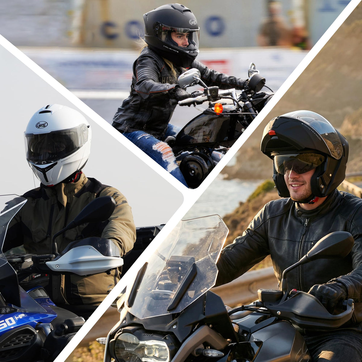 Modular Motorcycle Helmet DOT Approved M59443