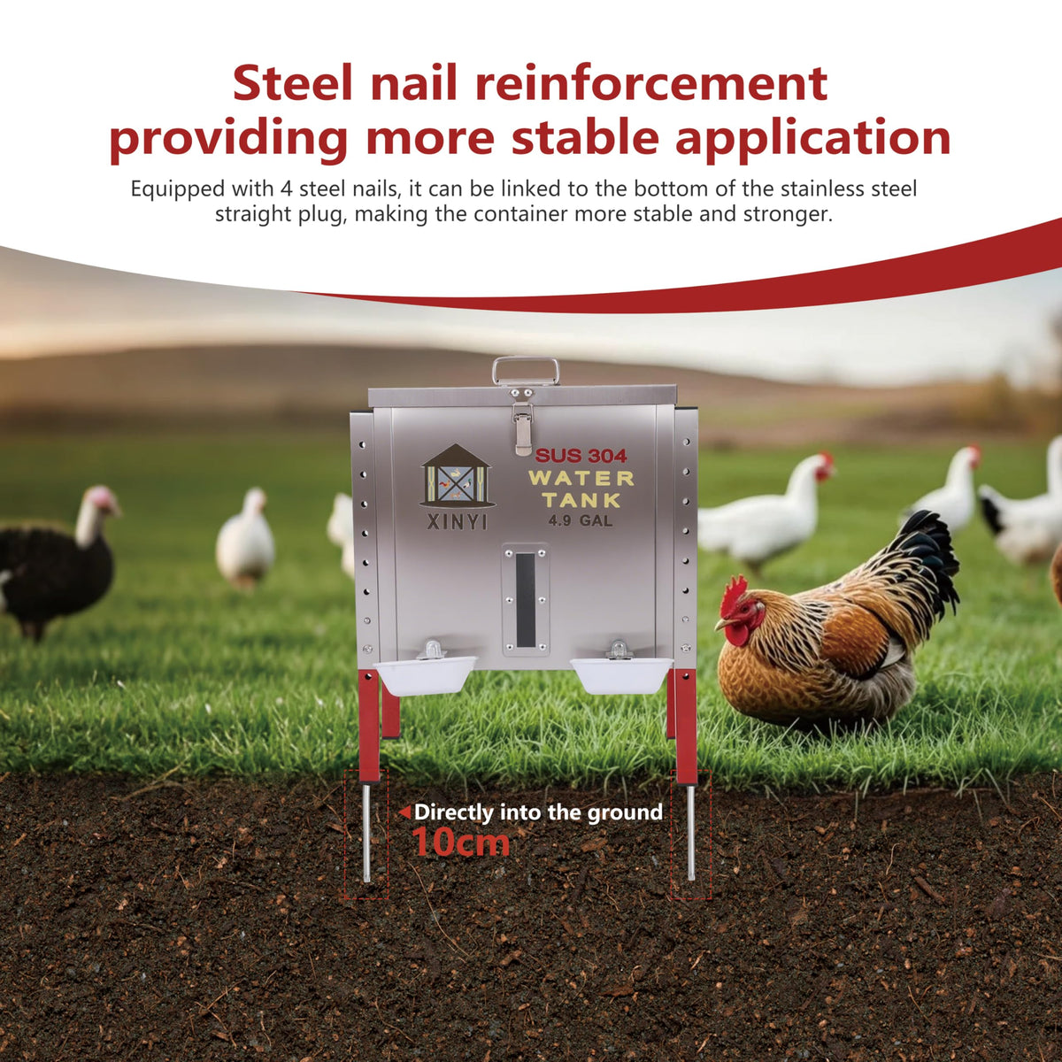 Automatic Chicken Waterer 4.9 Gallon U91810