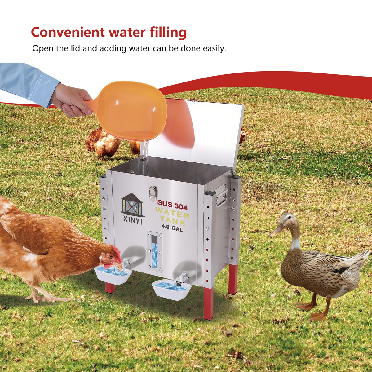 Automatic Chicken Waterer 4.9 Gallon U91810