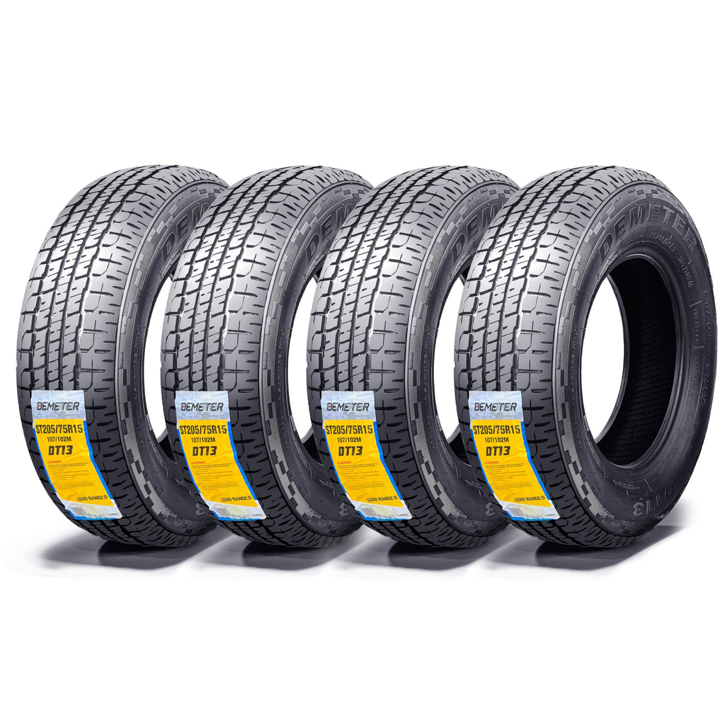 4 Radial Trailer Tires 205/75R15 8 Ply C449885