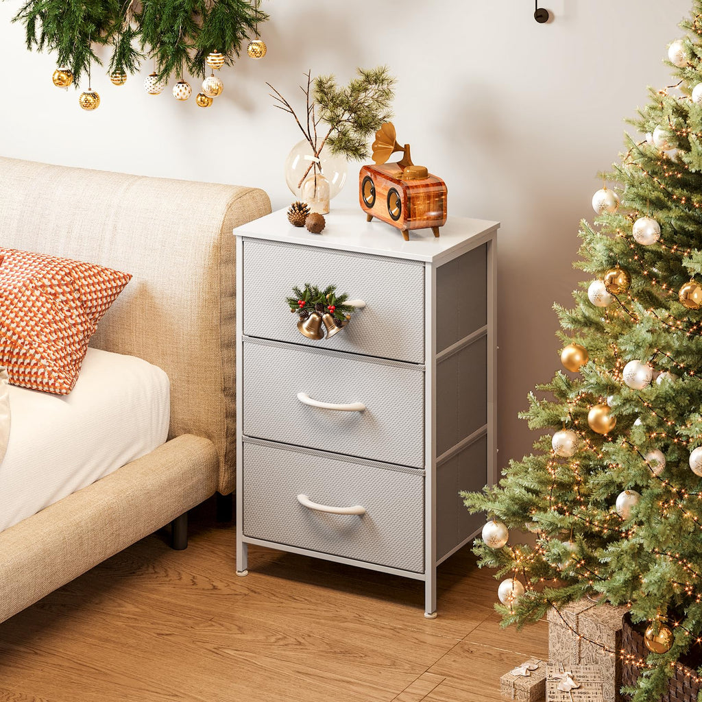 Light Grey 3 Drawer Dresser A140529