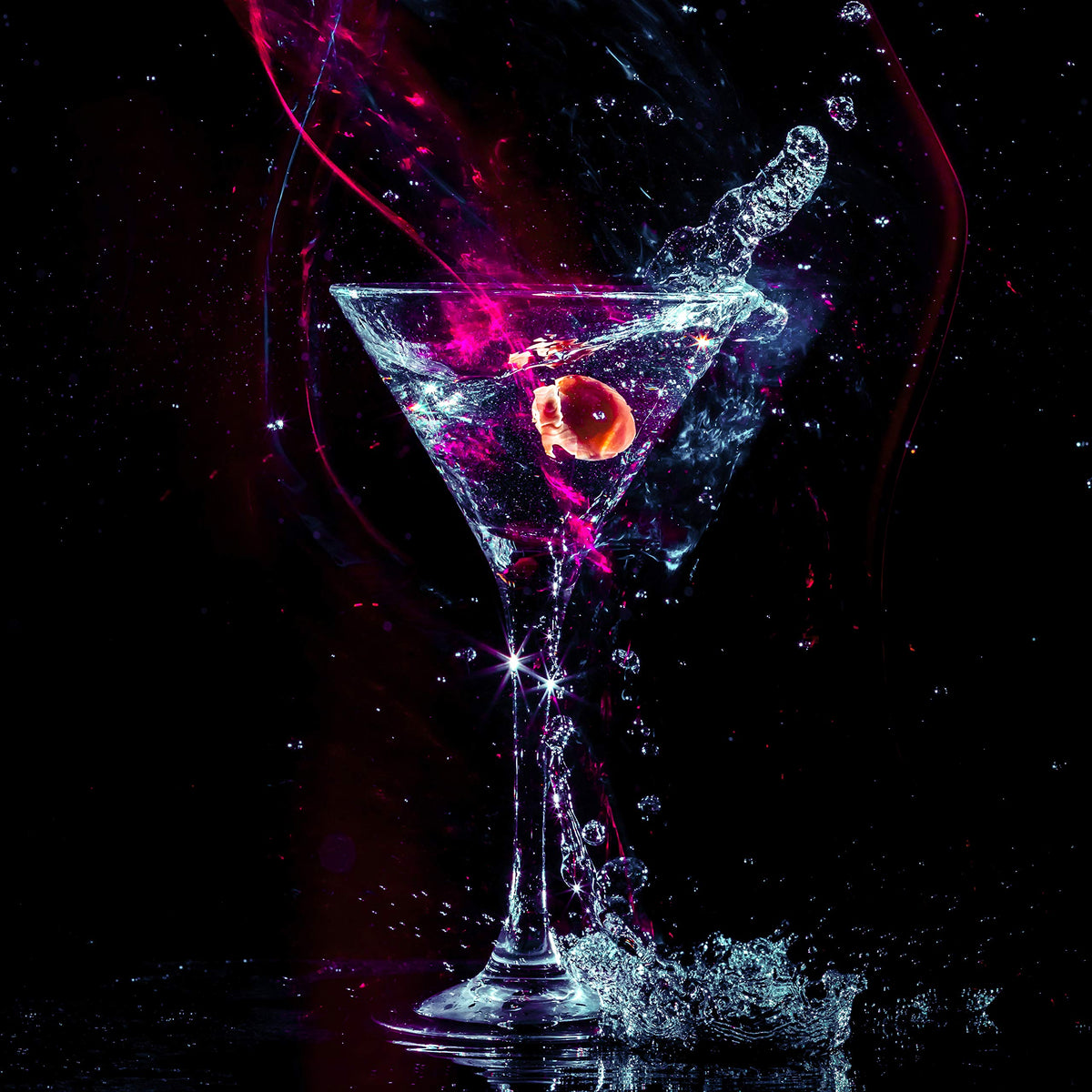 Clear 9 Ounce Set of 4 Martini Cocktail Glasses Q684770