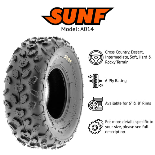 19x7-8 Knobby Tubeless Tire Y16638