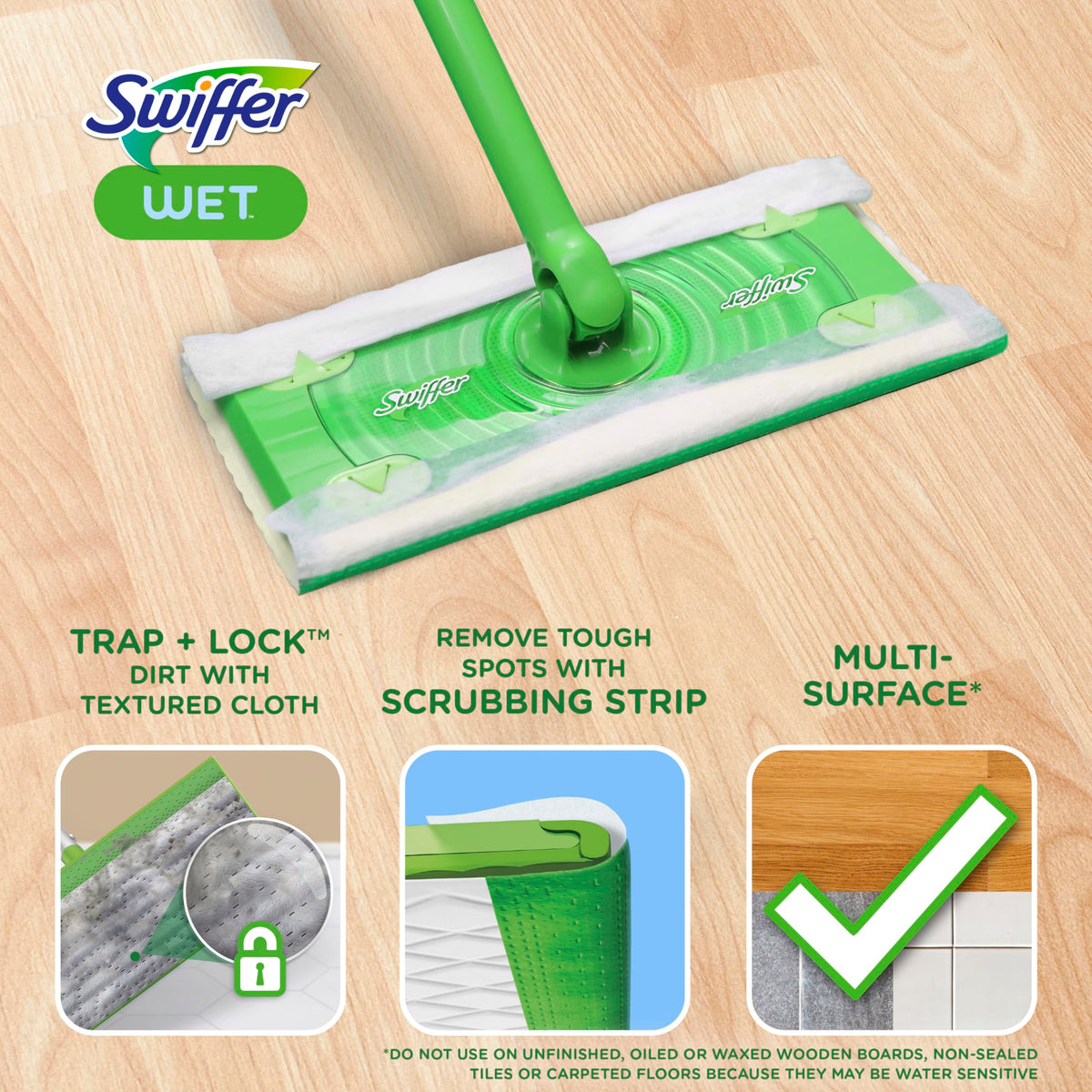 Wet Pads Refill Floor Cleaner 24ct Y2083